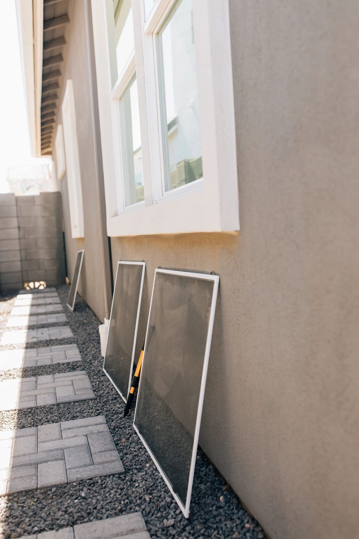 Clean sliding glass door, East Valley, AZ home